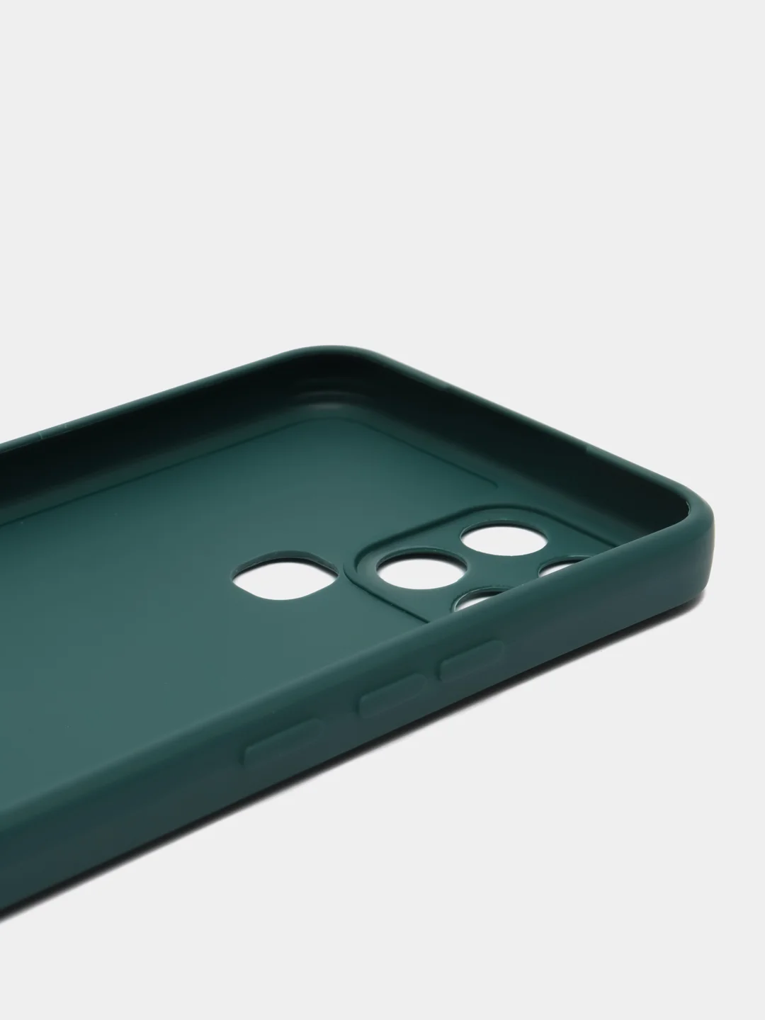 Тёмно-зелёный чехол для Infinix Smart 6 (Инфиникс Смарт 6), силиконовый