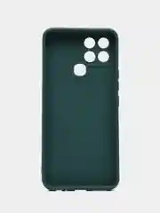 Тёмно-зелёный чехол для Infinix Smart 6 (Инфиникс Смарт 6), силиконовый