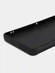 Черный чехол для Xiaomi Poco F4 GT (Поко Ф4 Джити) силиконовый, черный, матовый, с защитой камеры