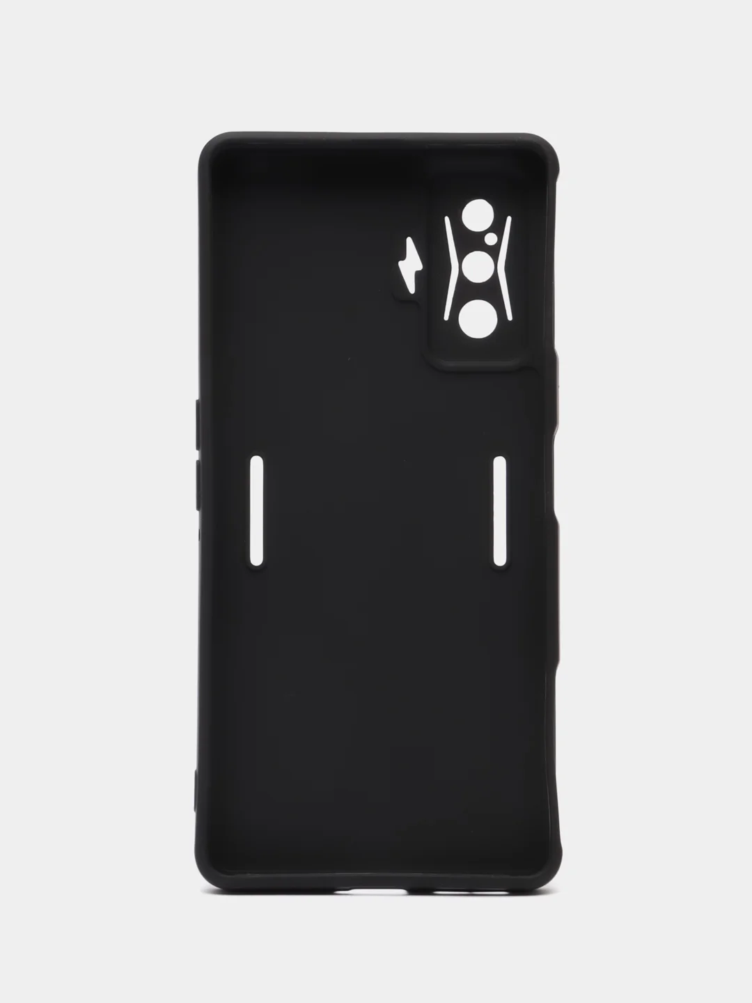 Черный чехол для Xiaomi Poco F4 GT (Поко Ф4 Джити) силиконовый, черный, матовый, с защитой камеры
