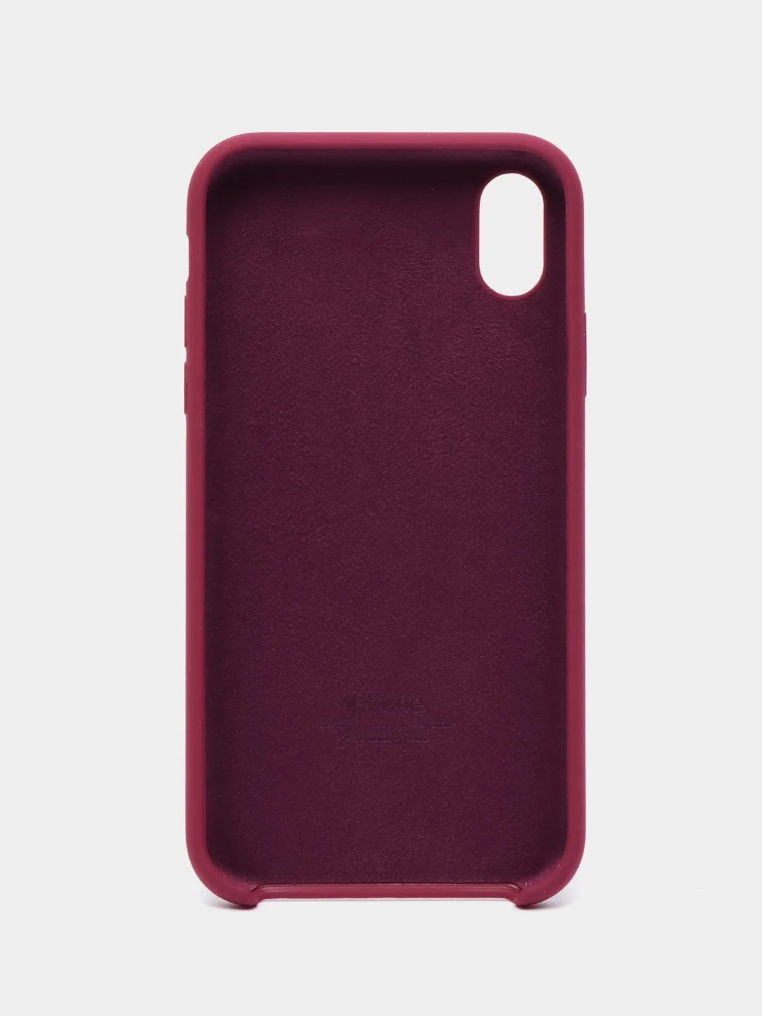 Багровый чехол Silicone Case для iPhone XR