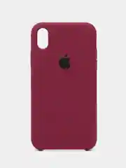 Багровый чехол Silicone Case для iPhone XR