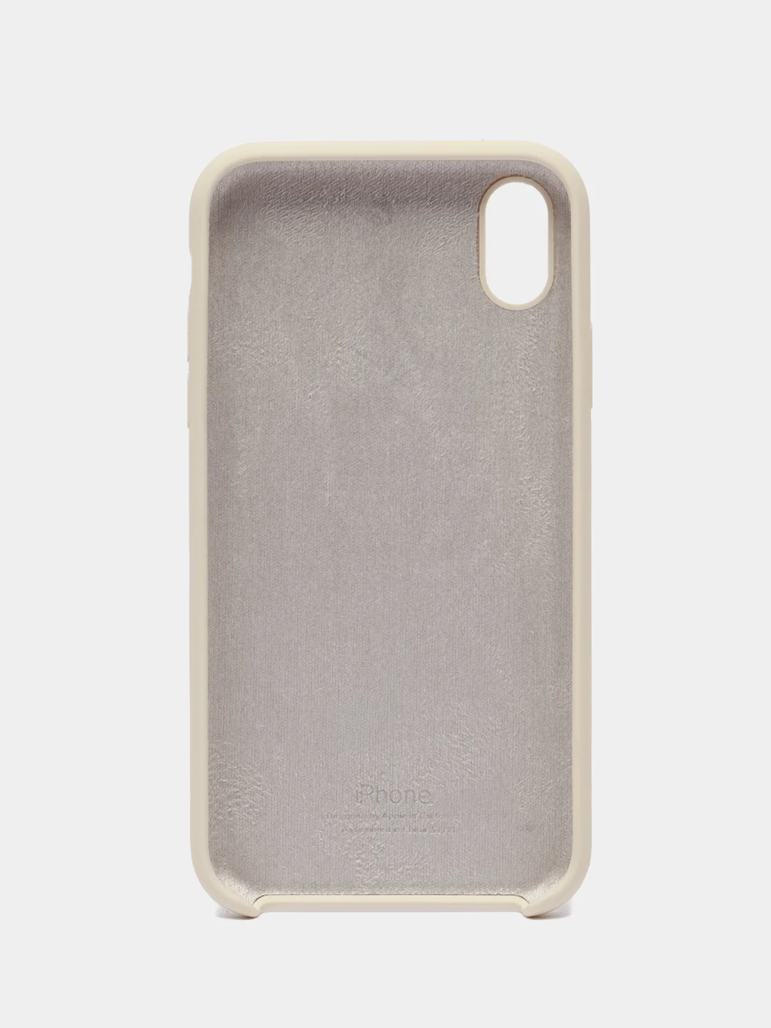 Бежевый чехол Silicone Case для iPhone XR