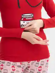 Бордовый пижама женская со штанами, костюм домашний для женщин