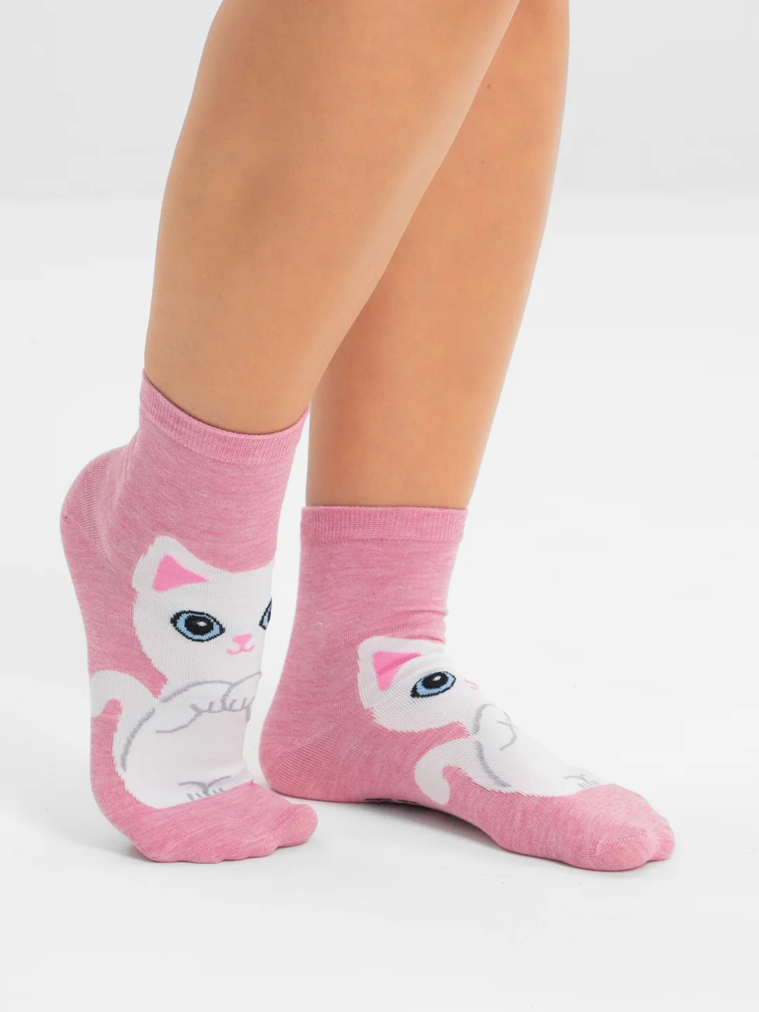 Конфетный носки с кошками, женские, 34-39