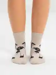 Карамельный носки с кошками, женские, 34-39