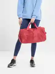Красный сумка дорожная, через плечо, объемная