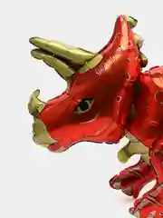 Красный шар фольгированный "Динозавр", ходячая фигура, 85 см
