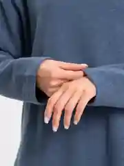 Синий меланж костюм в рубчик