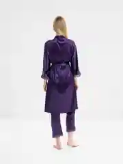 Фиолетовый домашний пижамный комплект, 4 предмета
