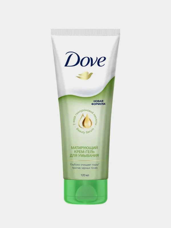Dove крем-гель для умывания Матирующий, 120 мл