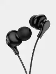 Черный наушники с микрофоном Borofone с разъёмом 3.5 Jack
