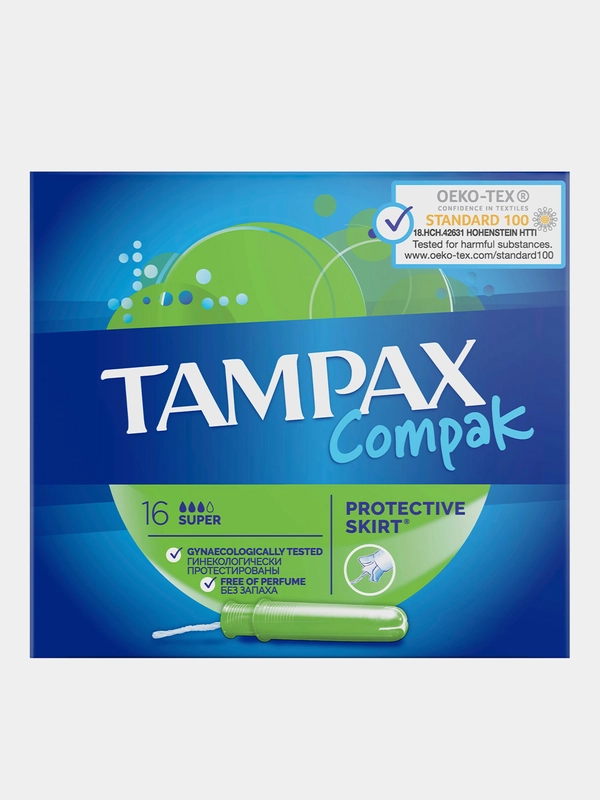 Tampax Тампоны Compak Super 16 шт