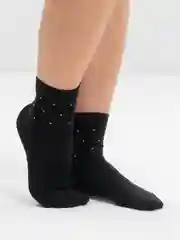 Черный носки женские однотонные