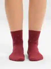 Красный носки женские однотонные