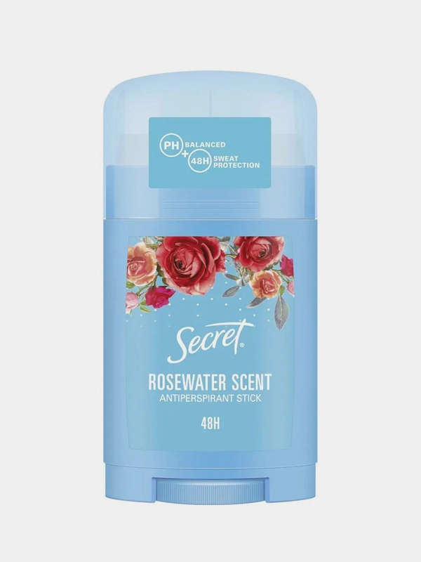 SECRET Твердый антиперспирант Rosewater scent, 40 мл
