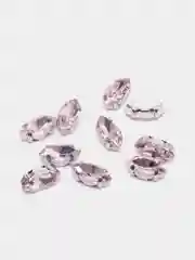 Конфетный стразы лодочка в оправе 4 х 8, 5 х 10, 6 х 12, 7 х 15, 13 х 27 мм, 10 шт