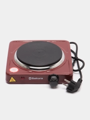 Плитка электрическая Sakura ПЭ-01BR, 1000 Вт