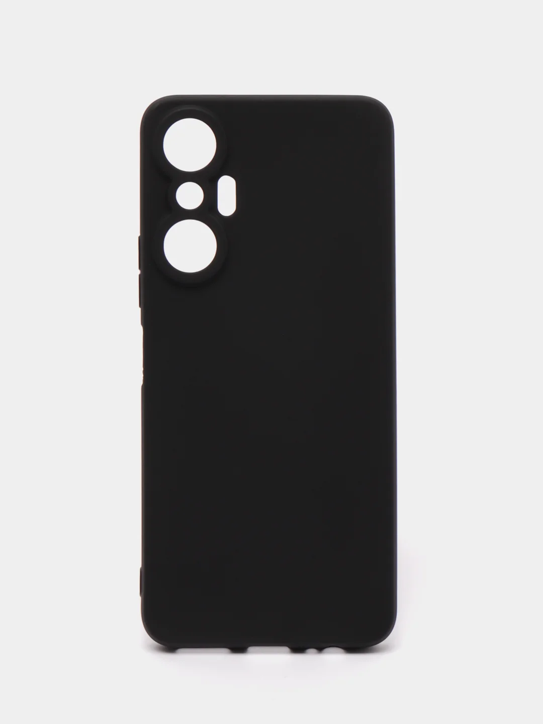 Черный противоударный чехол BROSCORP для Infinix Hot 20S силиконовый с усиленными углами