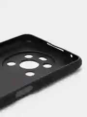 Черный чехол BROSCORP для Honor X9 матовый, силиконовый, тонкий, бортик вокруг камер