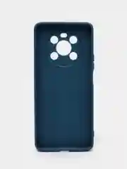 Синий чехол BROSCORP для Honor X9 матовый, силиконовый, тонкий, бортик вокруг камер
