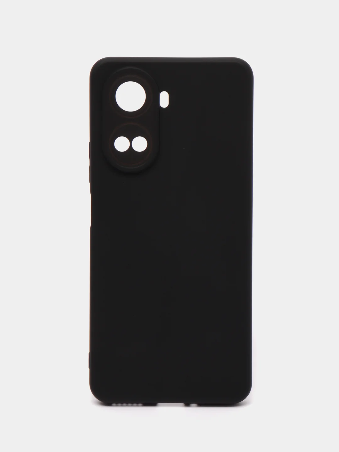 Черный чехол Broscorp для Huawei Nova 10 SE, матовый, силиконовый, бортик вокруг камер