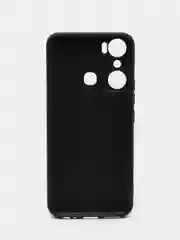 Черный чехол BROSCORP для Infinix Hot 20i, матовый, силиконовый, тонкий, бортик вокруг камер