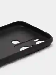 Черный чехол BROSCORP для Infinix Hot 20i, матовый, силиконовый, тонкий, бортик вокруг камер