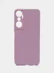Фиолетовый чехол для Infinix Hot 20 матовый BROSCORP силиконовый тонкий с защитой камер