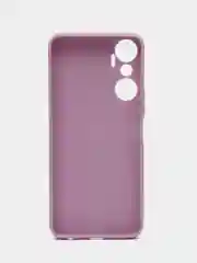 Фиолетовый чехол для Infinix Hot 20 матовый BROSCORP силиконовый тонкий с защитой камер