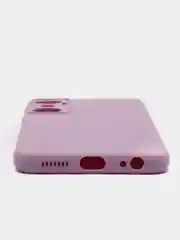 Фиолетовый чехол для Infinix Hot 20 матовый BROSCORP силиконовый тонкий с защитой камер
