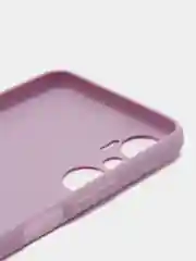 Фиолетовый чехол для Infinix Hot 20 матовый BROSCORP силиконовый тонкий с защитой камер