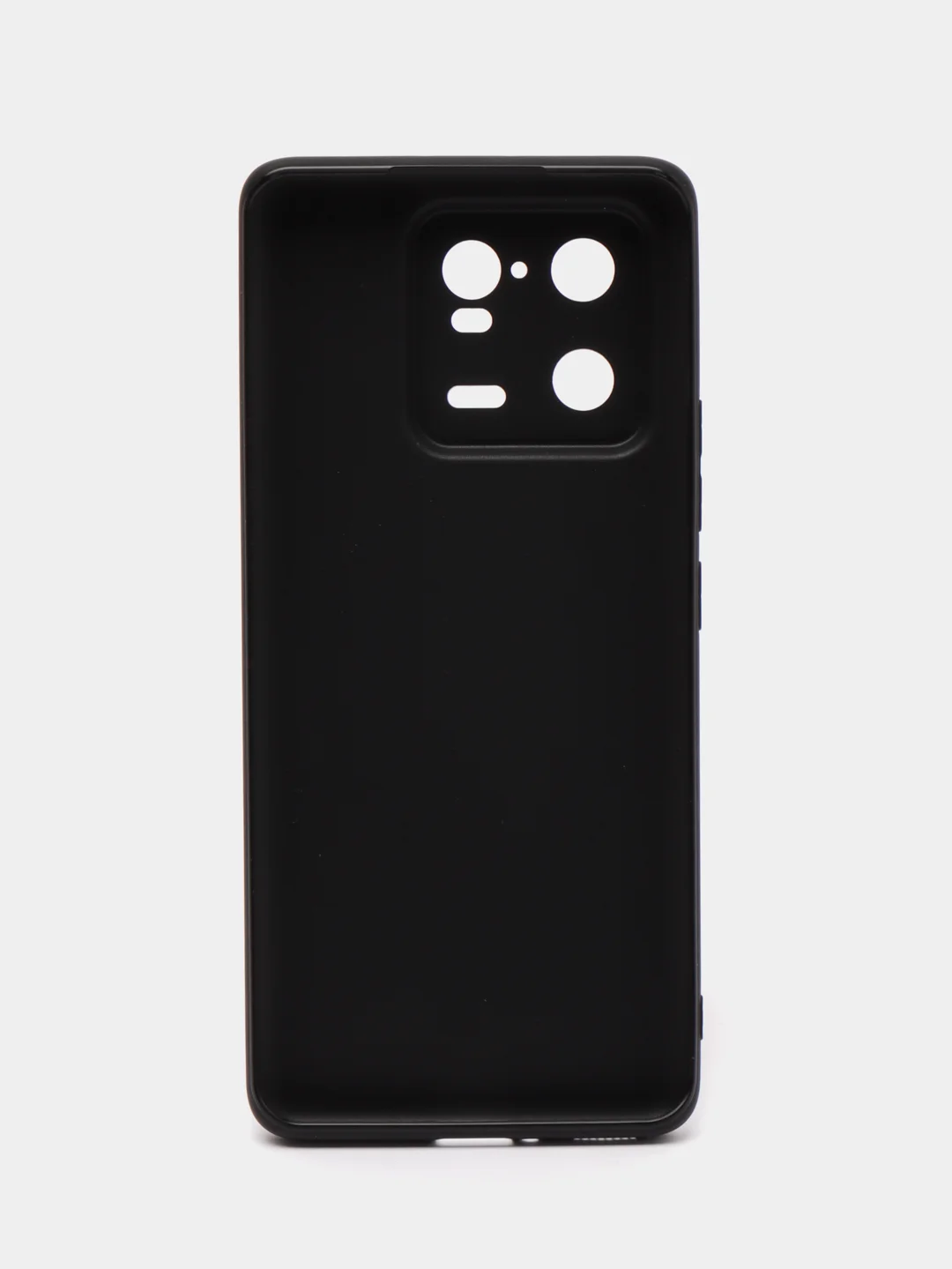 Черный чехол BROSCORP для Xiaomi 13 Pro, матовый, силиконовый, бортик вокруг камер
