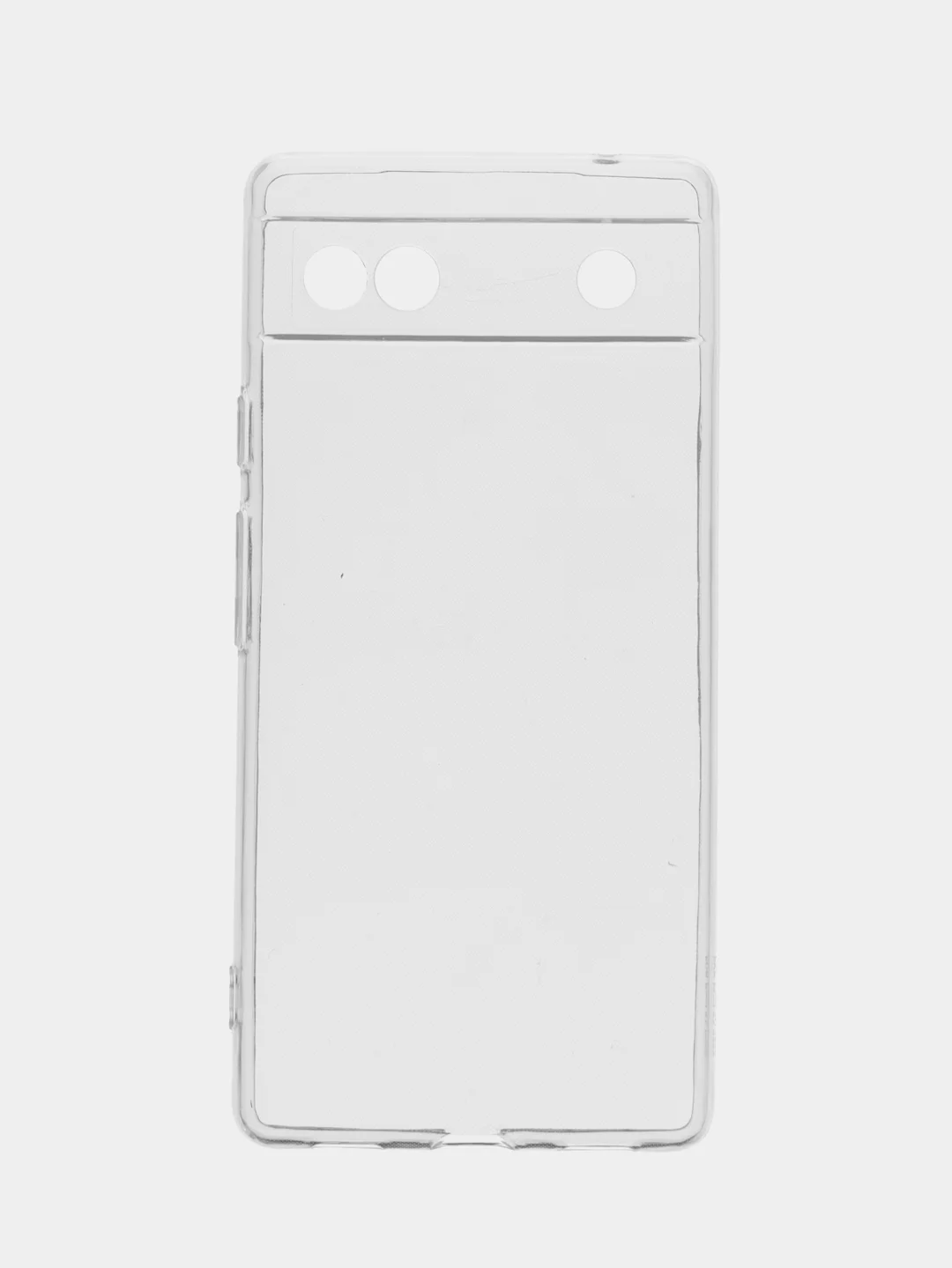 Прозрачный силиконовый чехол BROSCORP для Google Pixel 6A, с защитой камер и от прилипания