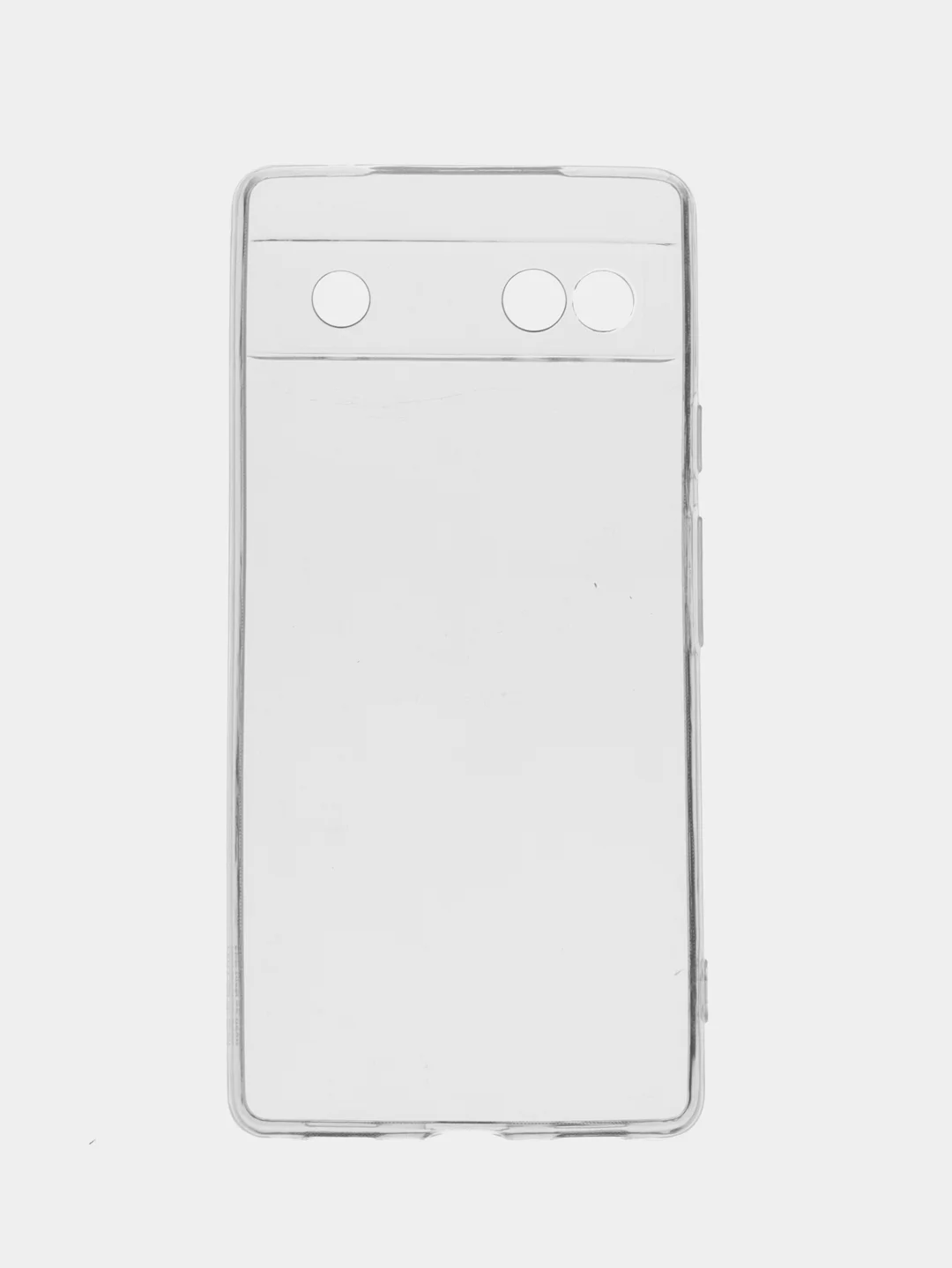 Прозрачный силиконовый чехол BROSCORP для Google Pixel 6A, с защитой камер и от прилипания