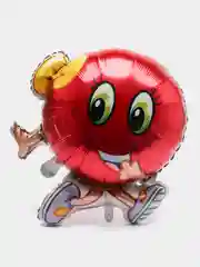 Красный воздушный фольгированный шар