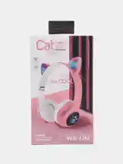 Пурпурный беспроводные наушники, со светящимися кошачьими ушками, Bluetooth