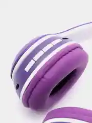 Пурпурный беспроводные наушники, со светящимися кошачьими ушками, Bluetooth