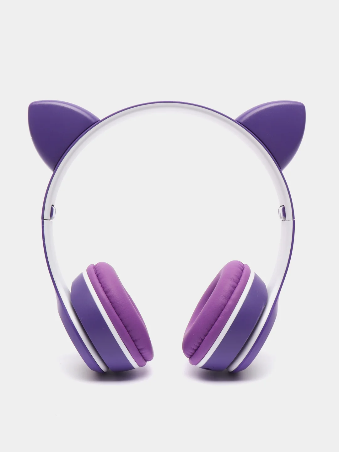 Пурпурный беспроводные наушники, со светящимися кошачьими ушками, Bluetooth
