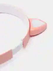 Розовый беспроводные наушники, со светящимися кошачьими ушками, Bluetooth