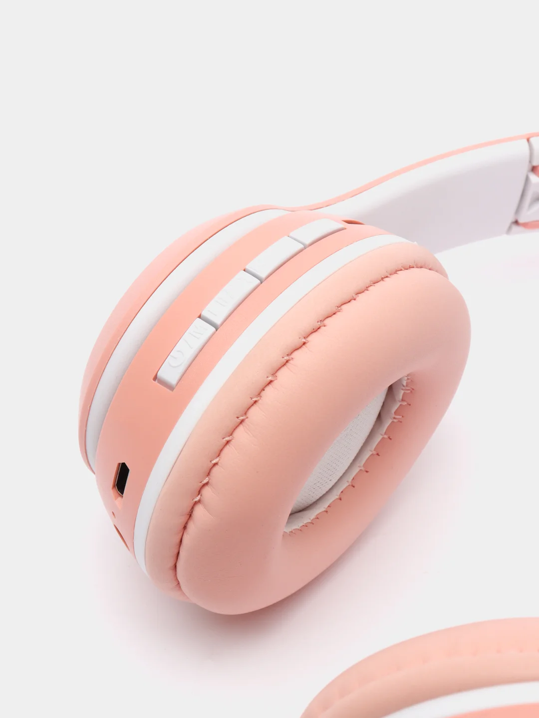Розовый беспроводные наушники, со светящимися кошачьими ушками, Bluetooth