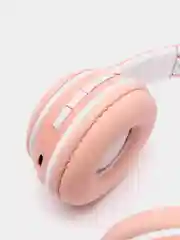 Розовый беспроводные наушники, со светящимися кошачьими ушками, Bluetooth