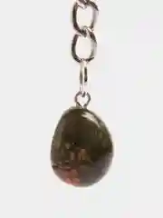 Брелок с натуральным камнем Унакит, для знака зодиака телец, козерог, дева