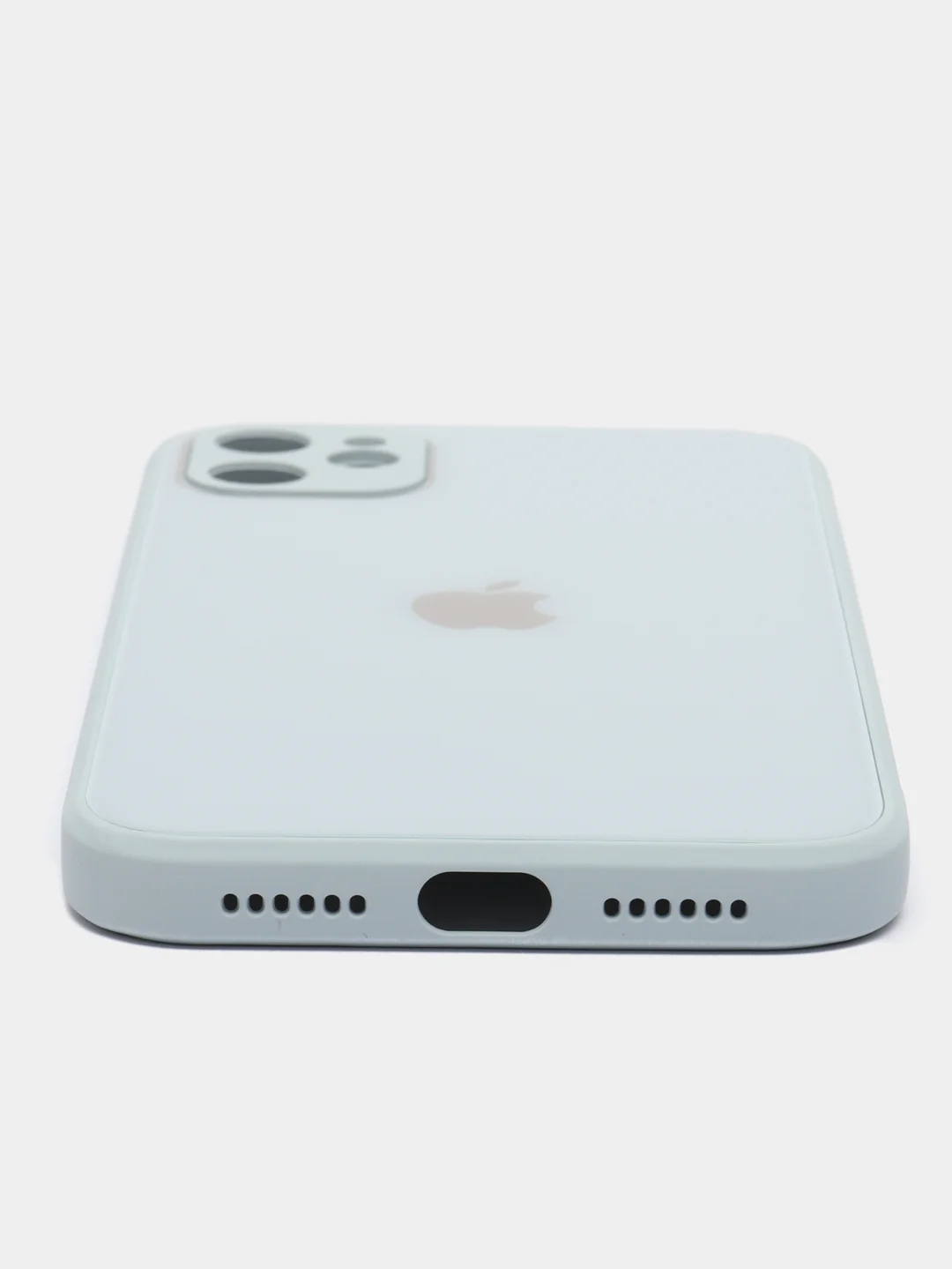 Ледяной чехол для Айфон 13, 12, 11 Pro Max, mini, XS, X, XR, 7, 8 Plus со стеклянной панелью