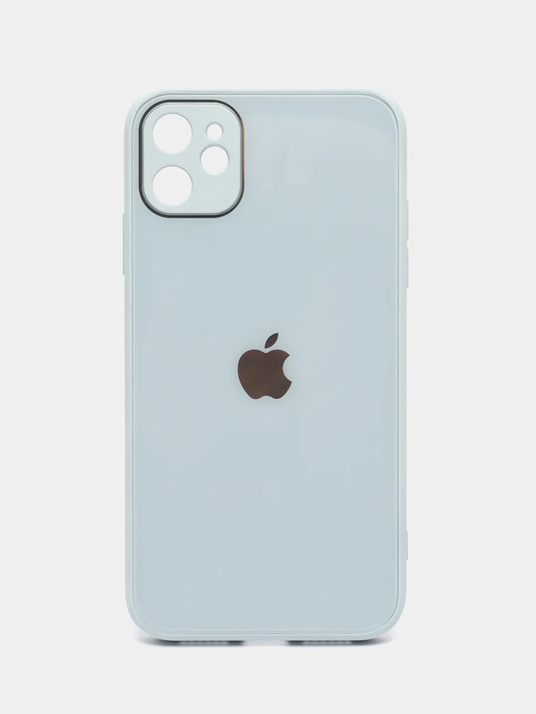 Ледяной чехол для Айфон 13, 12, 11 Pro Max, mini, XS, X, XR, 7, 8 Plus со стеклянной панелью