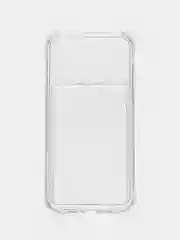 Прозрачный чехол для iPhone 7/8 Plus/XR/11/12/13/Pro/Pro Max, силиконовый, с карманом для карт