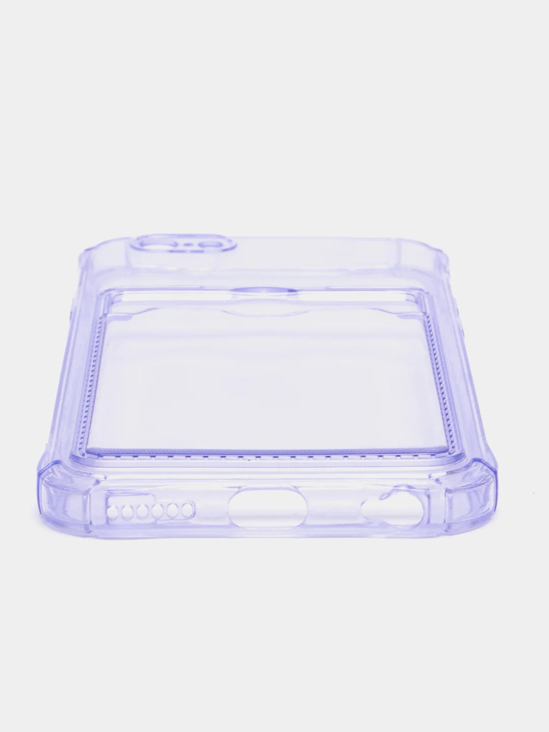 Лавандовый чехол для iPhone 7/8 Plus/XR/11/12/13/Pro/Pro Max, силиконовый, с карманом для карт