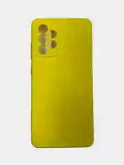 Желтый чехол для Realme C17 силиконовый с soft touch покрытием