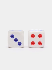 Кости игральные, кубики для настольных игр, белые, набор 2 и 10 штук, 13, 17 мм