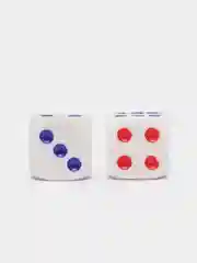 Кости игральные, кубики для настольных игр, белые, набор 2 и 10 штук, 13, 17 мм